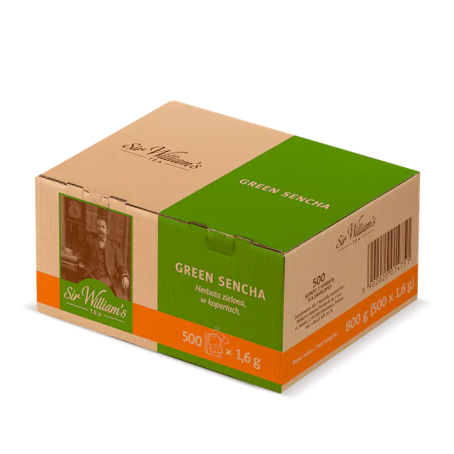 ZIELONA HERBATA SIR WILLIAM’S TEA GREEN SENCHA 500 SASZETEK