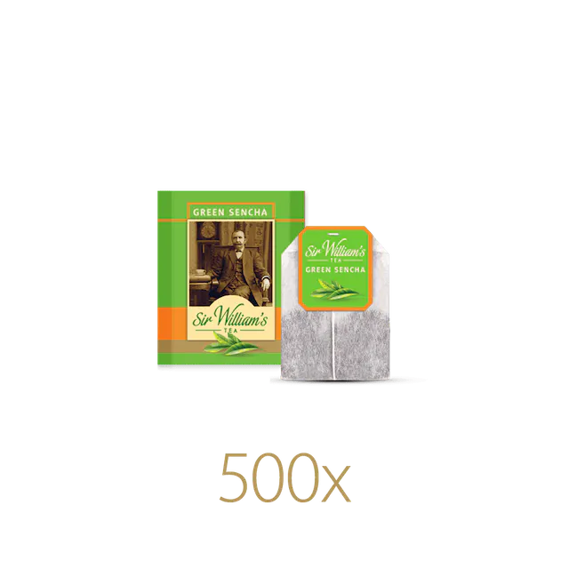 ZIELONA HERBATA SIR WILLIAM’S TEA GREEN SENCHA 500 SASZETEK