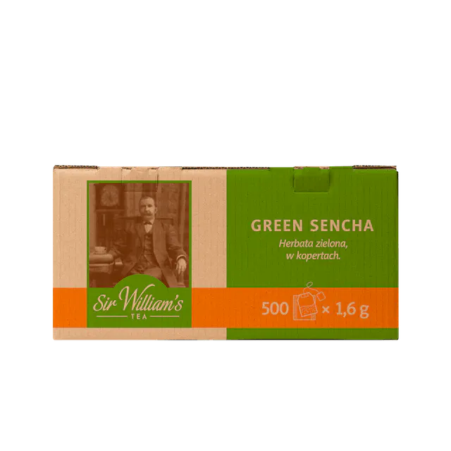 ZIELONA HERBATA SIR WILLIAM’S TEA GREEN SENCHA 500 SASZETEK