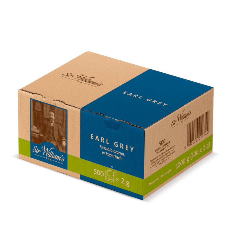 CZARNA HERBATA SIR WILLIAM’S TEA EARL GREY 500 SASZETEK